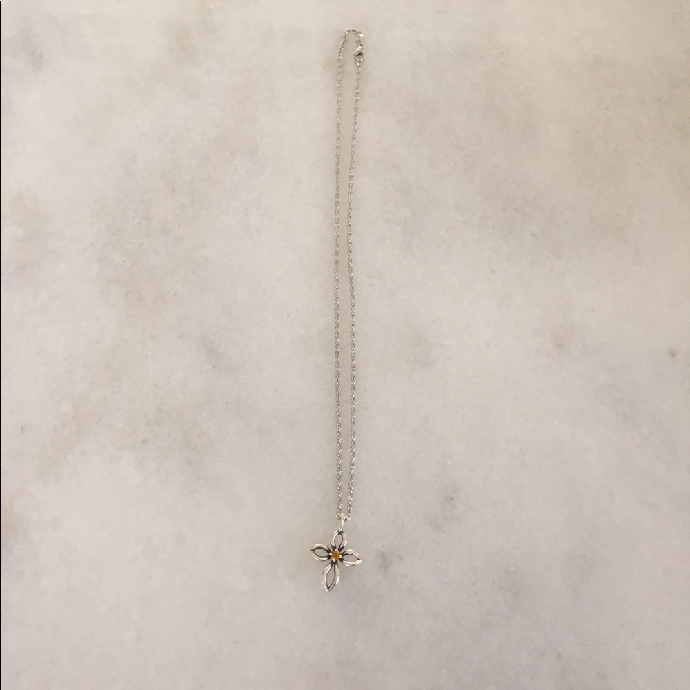 James Avery Birthstone Cross Necklace